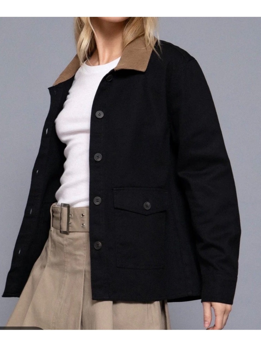 NWT Active USA Women’s Black Utility Jacket